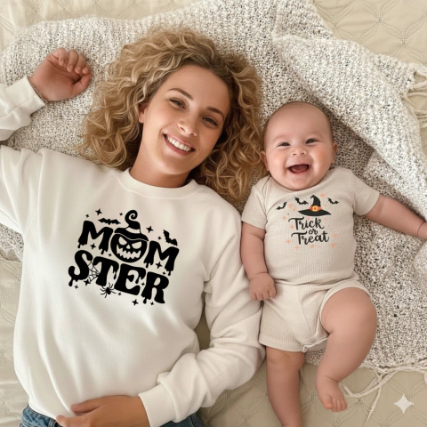 Pack Buzo Mamá y mini waffle - Halloween - comprar online