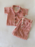 Conjunto lino rojo 4 Y 6 Años - 2 piezas