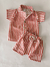 Conjunto lino rojo - 2 piezas