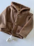 Campera Corderoy con Abrigo Camel