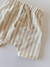 Short de Lino rayado beige - tienda online