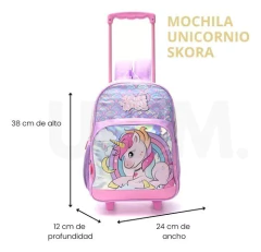 MOCHILA CON CARRO SKORA MD37663