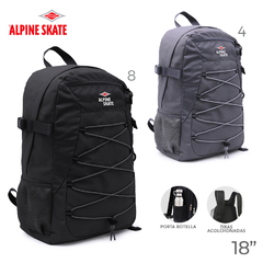 Mochila Urbana Alpine Skate Trekking Gris - negro en internet