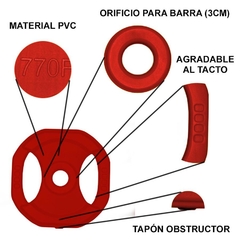 DISCO CON AGARRE PVC 2.5 KG MANIJAS BODY PUMP en internet