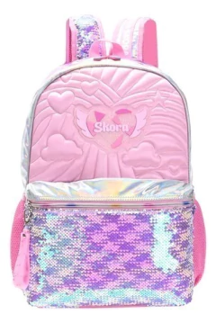 Mochila Skora Escolar Con Lentejuelas 4508
