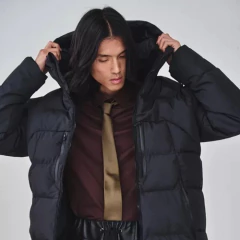 Campera Inflada Orion Black (M-142) parka en internet