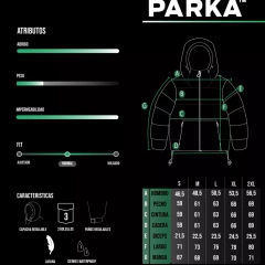 CAMPERA INFLADA MC FLY BLACK - PARKA - tienda online