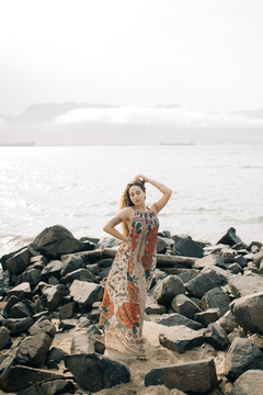 Vestido Vetiver Longo Floral - comprar online