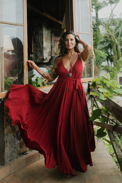 Vestido Lazuli Marsala- Aventurina