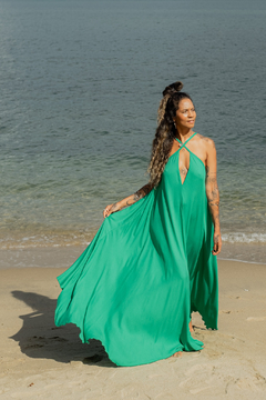 Vestido Hari Longo Esmeralda - comprar online