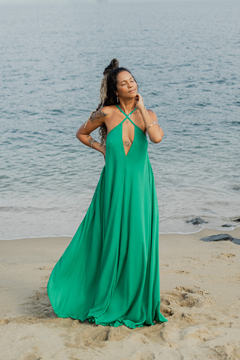Vestido Hari Longo Esmeralda - loja online