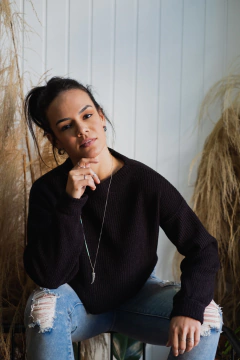 Tricot Cropped Mousse sem Gola - loja online