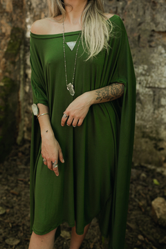 Vestido Kaftan Verde na internet
