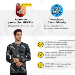 REMERA AD ML PROTECCION UV SAFIT 3130 ROCK - sommerdeportes