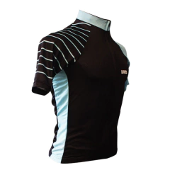 REMERA CICLISMO DRB BOLT NEGRO TURQUESA - sommerdeportes