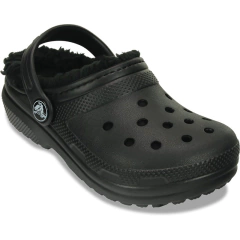CROCS CLASSIC LINED KIDS BLACK BLACK - tienda online