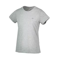 REMERA DAMA ALGODON ABYSS 22V-0680 GRIS MELANGE