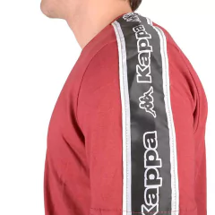 REMERA CABALLERO ALGODON KAPPA TAPE ZAIAT BORDO en internet