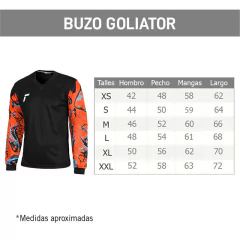 BUZO ARQUERO REUSCH GOLIATOR NEGRO - sommerdeportes
