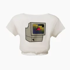 REMERA DAMA ALGODON KAPPA GRAP GASOLINE BLANCO - tienda online