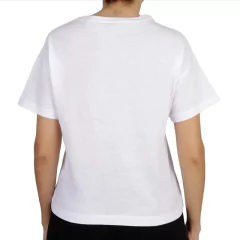 REMERA DAMA ALGODON KAPPA 2331 SILVA BLANCO - sommerdeportes