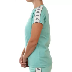 REMERA CABALLERO ALGODON KAPPA 2304 BANDA APAN VERDE - sommerdeportes