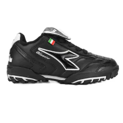 BOTIN DIADORA FUTBOL 5 CLASICO TF KIDS NEGRO BLANCO