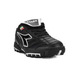 BOTIN DIADORA FUTBOL 5 CLASICO TF KIDS NEGRO BLANCO - sommerdeportes