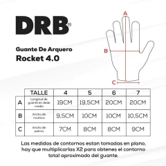 GUANTE ARQUERO DRB ROCKET 4.0 AZUL VERDE - sommerdeportes