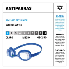 SET ANTIPARRA GORRA ARENA POOL JR 70 AZUL - sommerdeportes