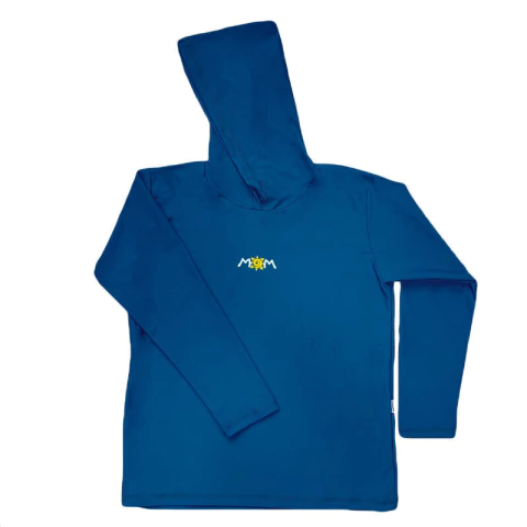 REMERA AD ML CON CAPUCHA PROTECCION UV MAXIMA 4059 PETROLEO - comprar online