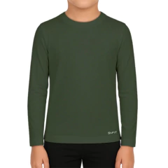REMERA NIÑO ML PROTECCION UV SAFIT 515 VERDE - comprar online