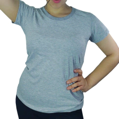 REMERA WINKEL DAMA ALGODON 7347 GRIS MELANGE