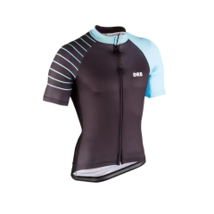 REMERA CICLISMO DRB BOLT NEGRO TURQUESA