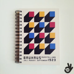 Agenda Semanal Bauhaus Tapa Dura Ring Wire/ Modelo 2: Cubes RYB