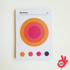 Cuaderno Bauhaus Encuadernado Binder Artesanal a la Rústica (Tapa blanda) Modelo 3: ROTER KREIS ❤