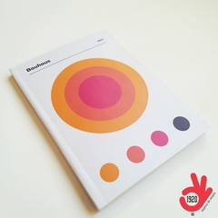 Cuaderno Bauhaus Encuadernado Binder Artesanal a la Rústica (Tapa blanda) Modelo 3: ROTER KREIS ❤ - tienda online
