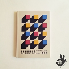 Imagen de Cuaderno Bauhaus Encuadernado Binder Artesanal a la Rústica (Tapa blanda) Modelo 2: Cubes RYB.