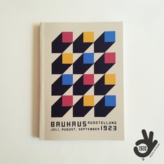 Cuaderno Bauhaus Encuadernado Binder Artesanal a la Rústica (Tapa blanda) Modelo 2: Cubes RYB.