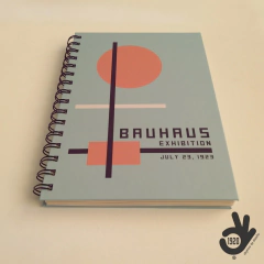 Agenda 2 días por página Bauhaus Tapa Dura Ring Wire/ Modelo 6: ORANGE CIRCLE - comprar online
