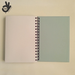 CUADERNO BAUHAUS TAPA DURA RING WIRE/ Modelo 6: ORANGE CIRCLE - tienda online