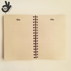 Agenda Semanal Bauhaus Tapa Dura Ring Wire/ MODELO 10/ BLACK CIRCLE