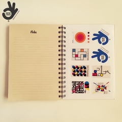 Agenda Semanal Bauhaus Tapa Dura Ring Wire/ MODELO 10/ BLACK CIRCLE - comprar online
