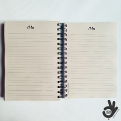 Agenda Diaria Tapa Dura Ring Wire/ Modelo 236/ MoMA BLACK ⬛⬜ - tienda online
