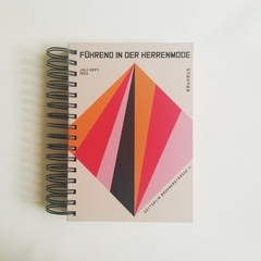 Agenda Semanal Bauhaus Tapa Dura Ring Wire/MODELO 13/ Pink Lines