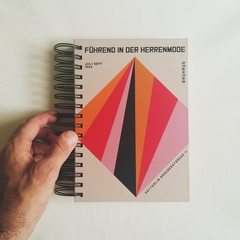 Imagen de Agenda Semanal Bauhaus Tapa Dura Ring Wire/MODELO 13/ Pink Lines