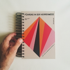 Agenda 2 días por página/ Bauhaus Tapa Dura Ring Wire/MODELO 13/ Pink Lines - tienda online
