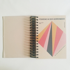 Agenda Semanal Bauhaus Tapa Dura Ring Wire/MODELO 13/ Pink Lines - 1920®objetos de diseño 