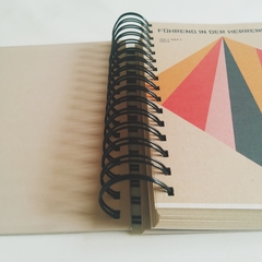 Agenda Diaria Tapa Dura Ring Wire/ Modelo 13/ Pink Lines - 1920®objetos de diseño 