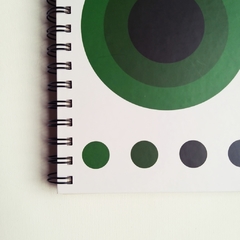 Agenda 2 días por página Bauhaus / Tapa Dura Ring Wire/ Modelo 15/ GRÜNER KREIS - tienda online